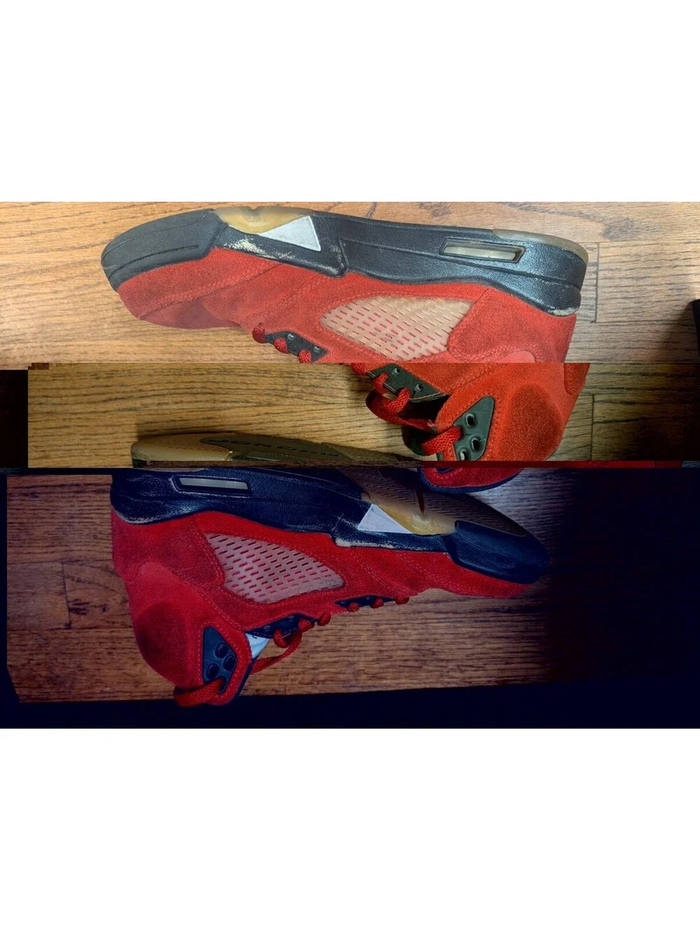 Air Jordan 5 Retro Raging Bull Varsity Red Suede Mid Top DD0587-600 Sz 9
